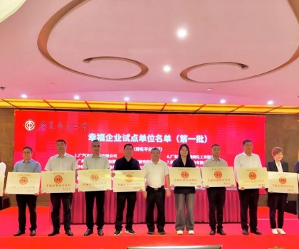 喜报！新明珠集团获评广东省第一批“幸福企业试点单位”